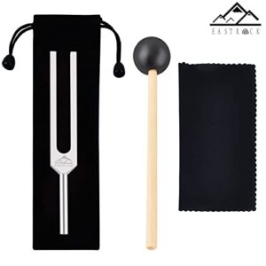 EASTROCK 528 Hz Tuning Fork with Silicone Hammer and Cleaning Cloth,Clinical Grade Nerve/Sensory for Perfect Healing Musical Instrument and Stress Reliever Healing Tuning Fork