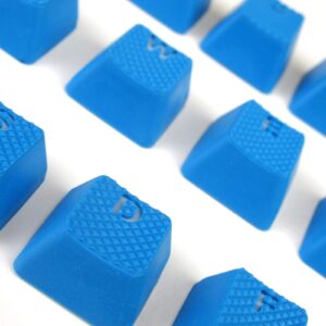 Taihao Sky Blue Rubber TPRGaming Backlit Keycaps Set for Cherry MX Mechanical Keyboards Compatible OEM Tfue