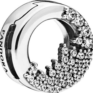 Pandora Jewelry Cubic Clip Zirconia Charm in Sterling Silver