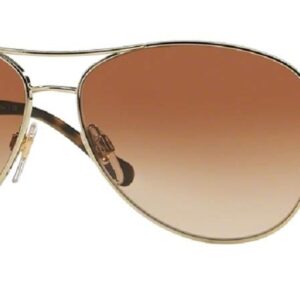 BURBERRY BE3080 114513 59M Light Gold/Brown Gradient Aviator Sunglasses For Women+ BUNDLE with Designer iWear Eyewear Kit