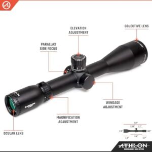 Athlon Optics Midas TAC 5-25x56 Riflescope - APRS3 FFP MIL, Black