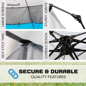 Franklin Sports Sideline Sunblocker Shelter - Easy Set Up - Portable and UPF 50+ Protected Design - Great for Beach and Sports Games