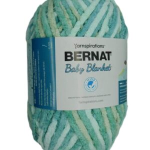 Bernat Baby Blanket Yarn, Baby Blue-Green