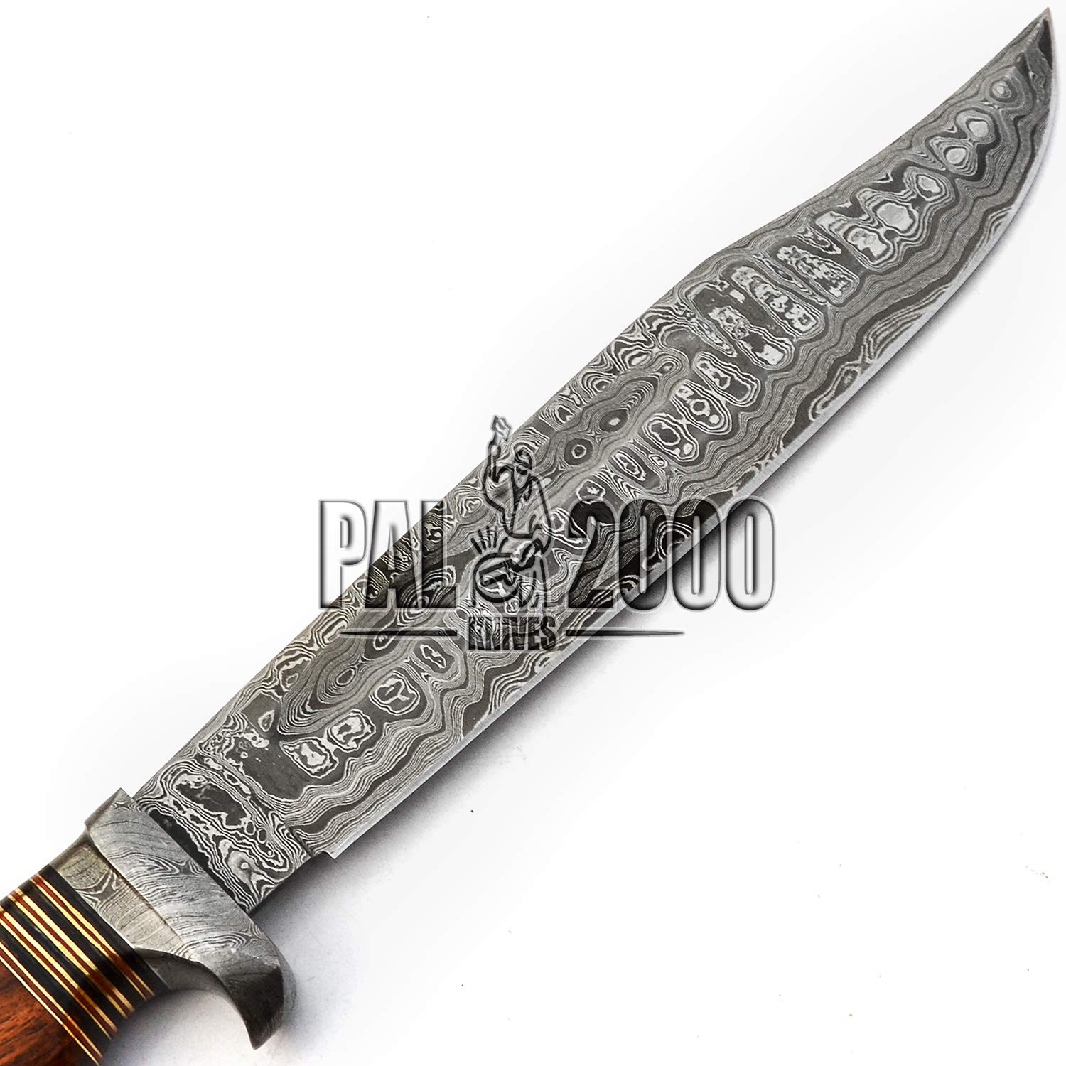 PAL 2000 KNIVES BK-9659 Custom Handmade Damascus Steel Hunting Bowie Blade Knife With Sheath