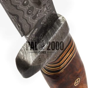 PAL 2000 KNIVES BK-9659 Custom Handmade Damascus Steel Hunting Bowie Blade Knife With Sheath