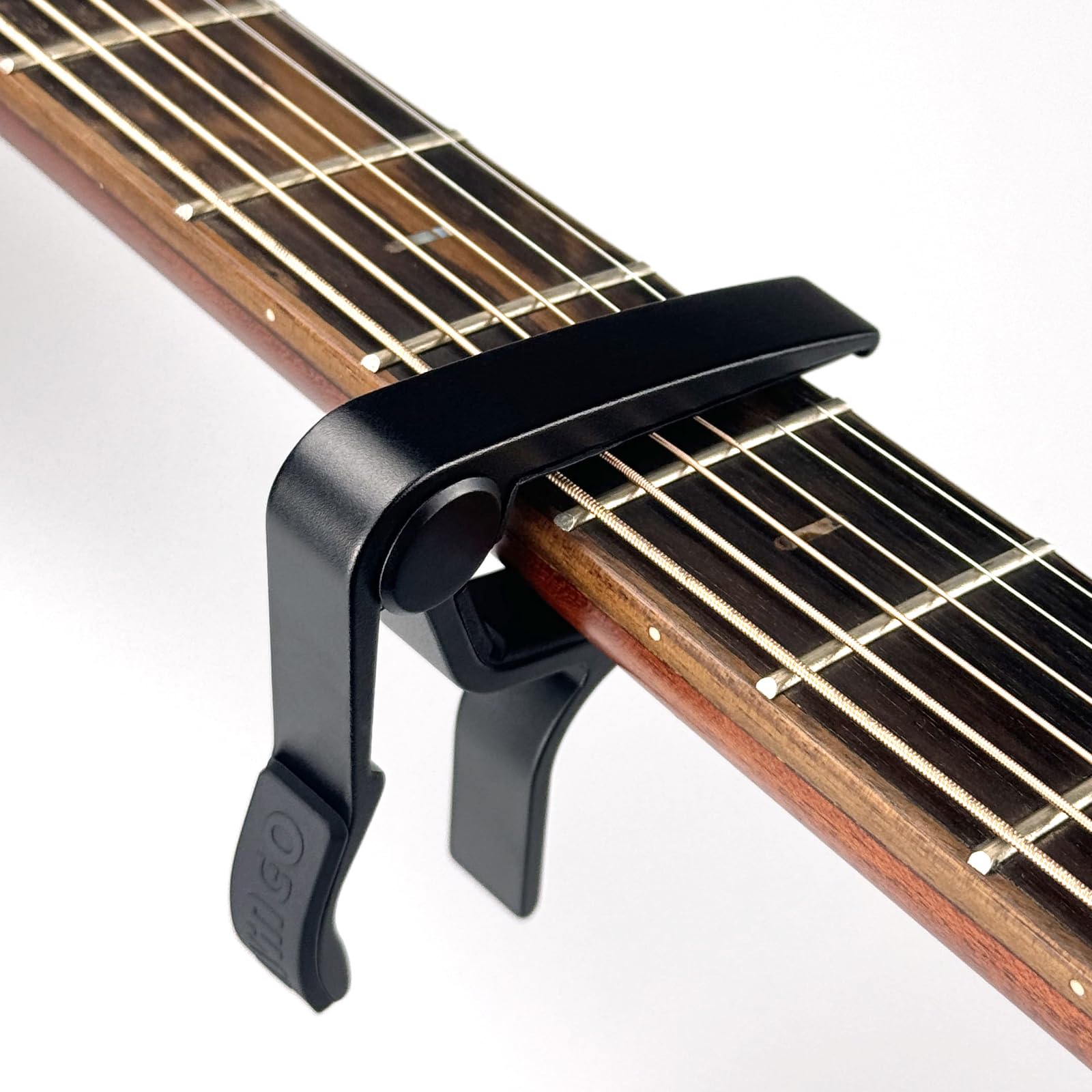 WINGO Guitar Capo for Acoustic and Electric Guitars with 5 Picks for Free, Black.