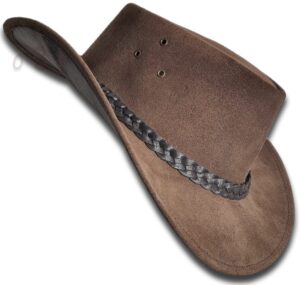 oztrala jacaru hat suede leather cowboy men's womens childrens kids australian outback western aussie ws 1007 us