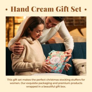 BODY & EARTH Hand Cream Set Pack of 12 Enriched with Shea Butter to Nourish Dry Hands, Hand Lotion Gift Packs, Travel Size, Best Gifts for Women