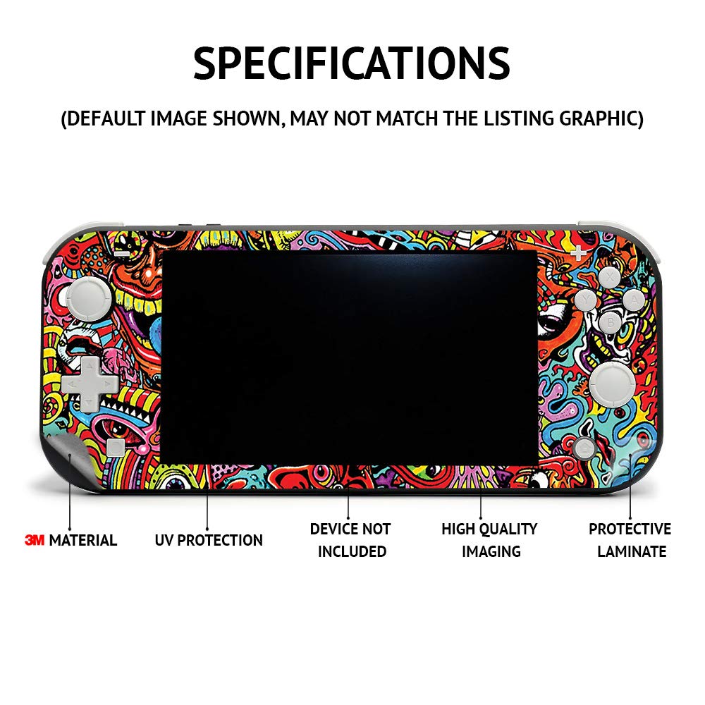 MightySkins Skin Compatible with Nintendo Switch Lite - Rainbow Streaks | Protective, Durable, and Unique Vinyl Decal Wrap Cover | Easy to Apply, Remove, and Change Styles | Made In The USA