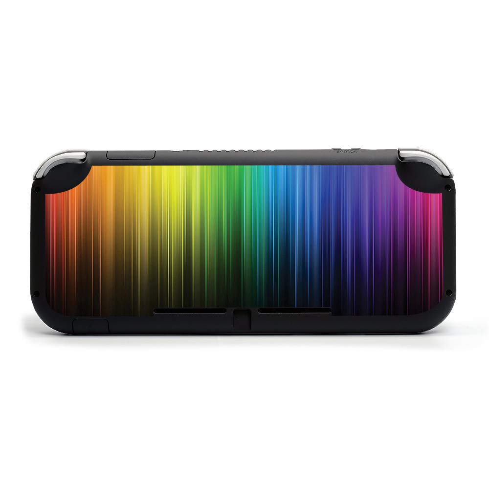 MightySkins Skin Compatible with Nintendo Switch Lite - Rainbow Streaks | Protective, Durable, and Unique Vinyl Decal Wrap Cover | Easy to Apply, Remove, and Change Styles | Made In The USA