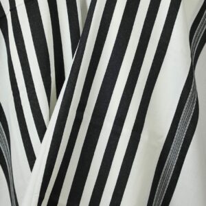 TALITANIA Traditional pure wool Tallit prayer shawl tallis gadol (Size 80 (XL) 88 X 68 inches, Black Stripes)