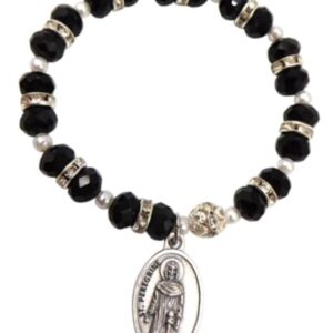 Westman Works St Peregrine Cancer Healing Saint Gift Set with Italian Bracelet and Holy Prayer Card