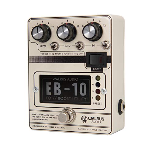 Walrus Audio EB-10 Preamp/EQ/Boost, Cream, (900-1049C)