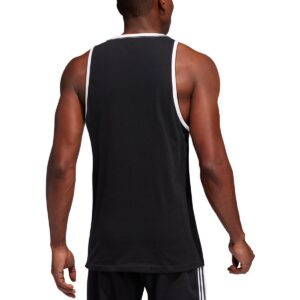 adidas Men's Badge of Sport Classic Tank, Black/White, Medium