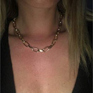 Cathercing Women Choker Necklace Chain Thin Link Necklace for Women Trendy Jewelry Necklaces Chains Punk (silver)