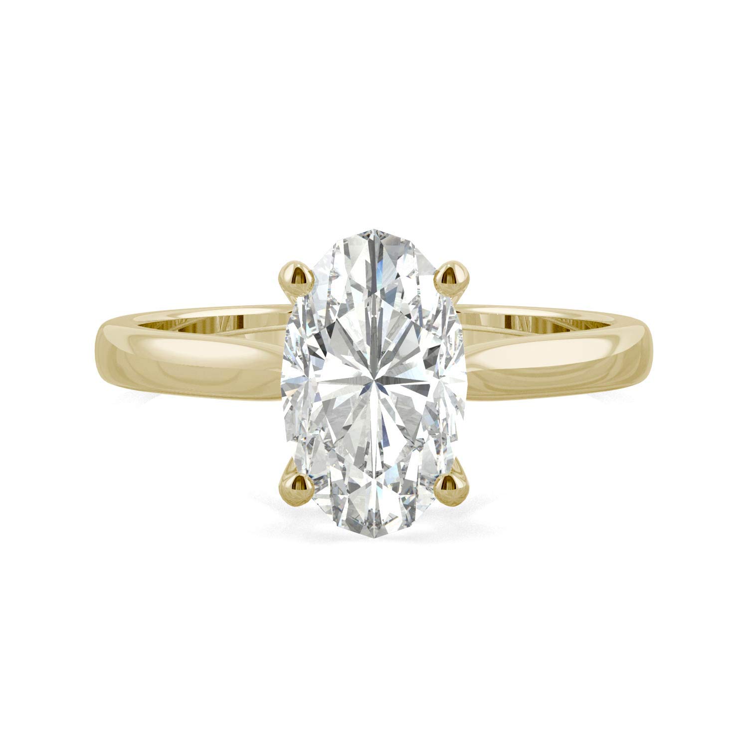 Moissanite by Charles & Colvard 10x6mm Elongated Oval Engagement Ring-size 9 2.30ct DEW