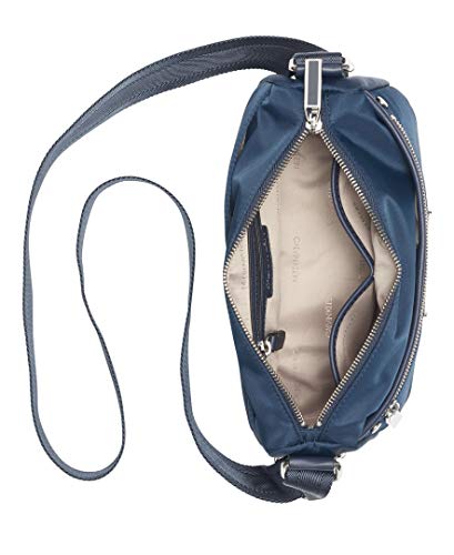 Calvin Klein Sussex Nylon Top Zip Crossbody, Navy