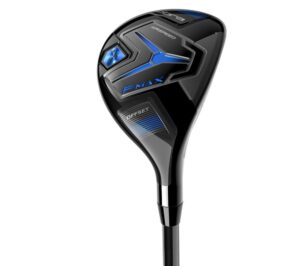 cobra golf 2020 f max hybrid 4h black-blue (men's, right hand, reg flex, 22.0)