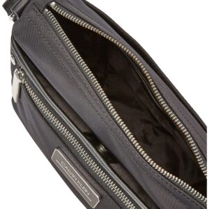 Calvin Klein Sussex Nylon Top Zip Crossbody, Black/Silver