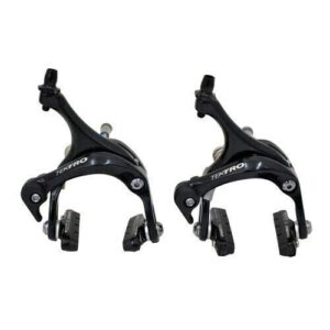 tektro r526 dual pivot caliper brake set 39-54mm designed for 28c tire, black, mh1850-b