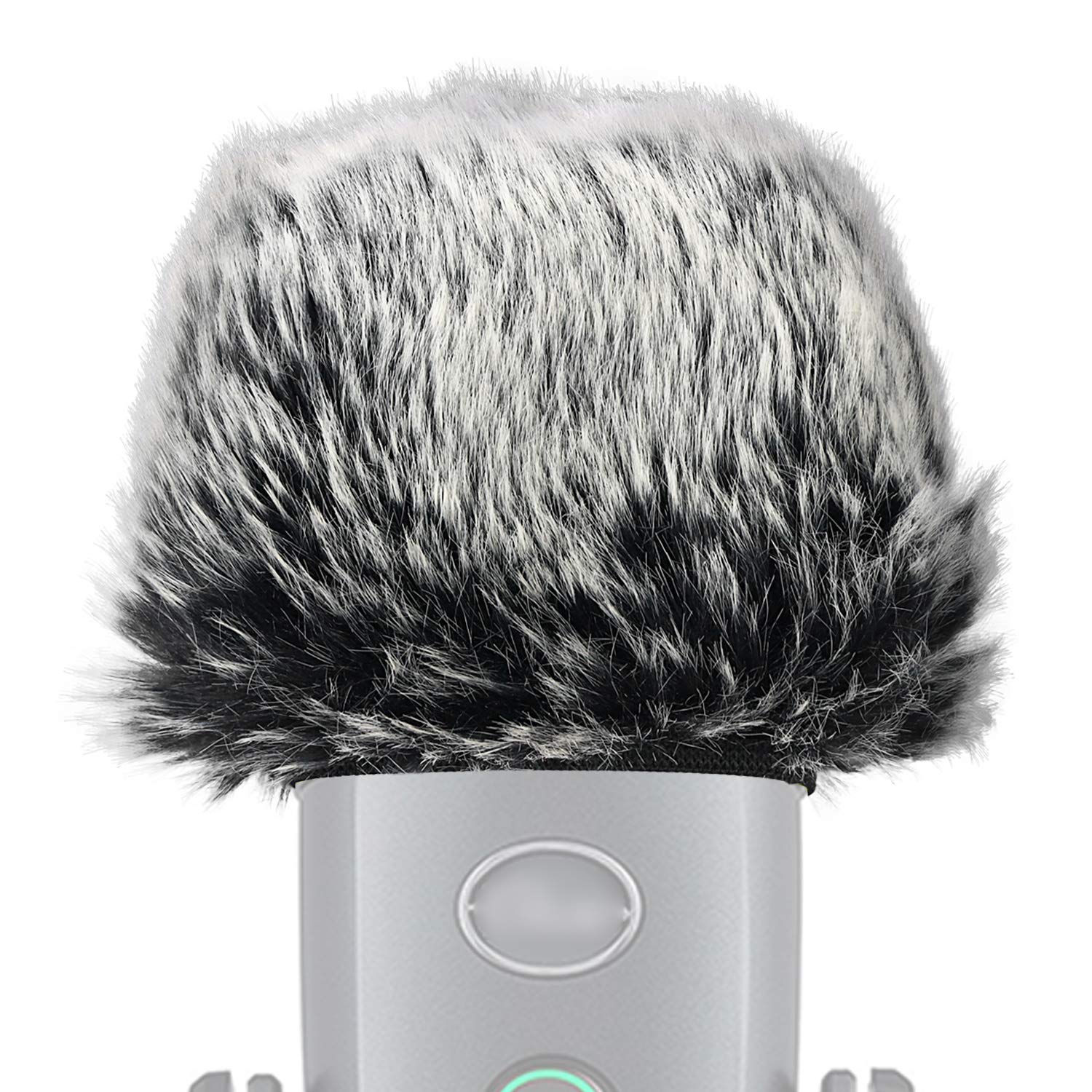 Mic Furry Windscreen Muff for Blue Yeti Nano Condenser Microphone, Mic Cover Microphone Fur Pop Filter by SUNMON