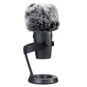 Mic Furry Windscreen Muff for Blue Yeti Nano Condenser Microphone, Mic Cover Microphone Fur Pop Filter by SUNMON