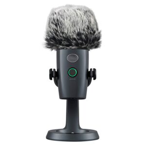 Mic Furry Windscreen Muff for Blue Yeti Nano Condenser Microphone, Mic Cover Microphone Fur Pop Filter by SUNMON