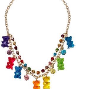 Betsey Johnson Gummy Bear Frontal Necklace