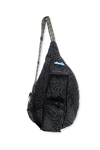 KAVU Mini Rope Sling Bag - Black Topo