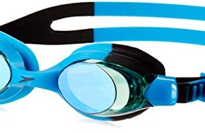 Speedo Unisex-Child Swim Goggles Skoogle Ages 3 - 8, Black Blue/Jade/Emerald