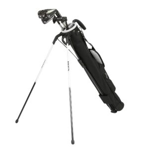 HELIX Lightweight Portable Golf Carry Bag with Shoulder, Practice Sunday Bag (Black)