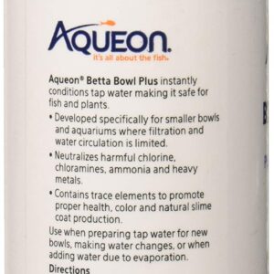 Aqueon Betta Bowl Plus Water Conditioner & Dechlorinator (2 Pack)