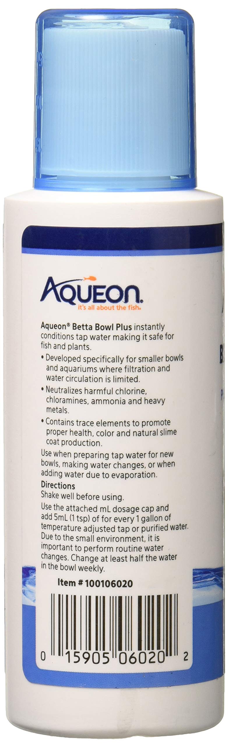 Aqueon Betta Bowl Plus Water Conditioner & Dechlorinator (2 Pack)