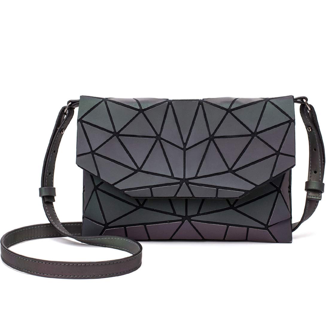 Orita Geometric Luminous Purse Shoulder Handbags Crossbody Shoulder Clutch Bag Satchel Bag