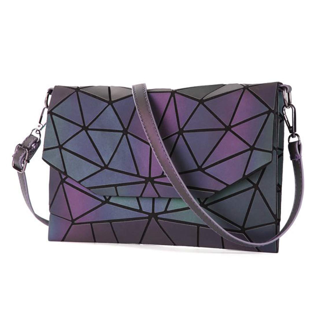 Orita Geometric Luminous Purse Shoulder Handbags Crossbody Shoulder Clutch Bag Satchel Bag