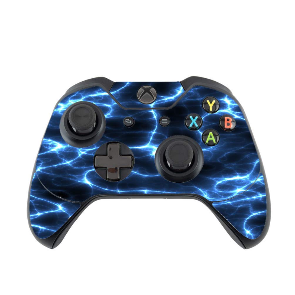 Blue Lightning Storm Electric Vinyl Decal Sticker Skin by Moonlight4225 for Xbox One Controller