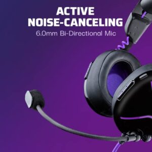 PDP Victrix Pro AF Premium Wired Esports Gaming Headset for PlayStation 5 - Removable Boom Microphone PS4/PS5/PC (Black/Purple)