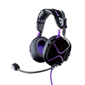 PDP Victrix Pro AF Premium Wired Esports Gaming Headset for PlayStation 5 - Removable Boom Microphone PS4/PS5/PC (Black/Purple)