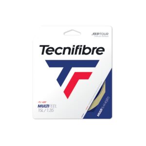 tecnifibre multi-feel 1.35 adult tennis rope - unisex, natural, single