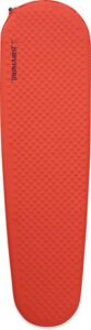 therm-a-rest prolite ultralight self-inflating backpacking pad with winglock valve, regular - 20 x 72 inches, poppy