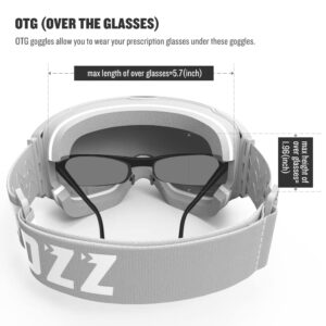 COPOZZ Ski Goggles, G2 Magnetic Snowboard Goggles/Polarized Skiing Goggles