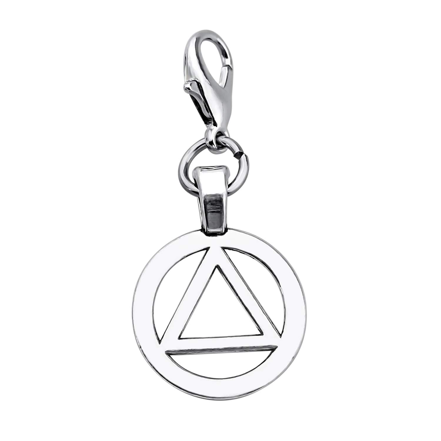 FEELMEM AA Recovery Jewelry AA Sobriety Charm Zipper Pull Alcoholics Anonymous Gifts Sober Sobriety Charm Sobriety Gifts