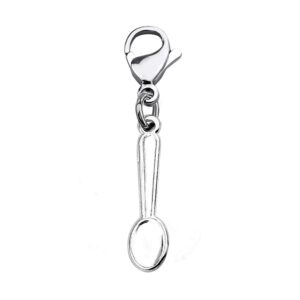 feelmem spoon charm little spoonnie clip on charm zipper pull spoon theory jewelry spoonnie gift tablespoon spoon pendant