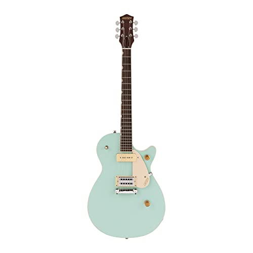 Gretsch G2215-P90 Streamliner Junior Jet Club 6-String Electric Guitar with Laurel Fingerboard and Three-Way Pickup Switching (Right-Handed, Mint Metallic)