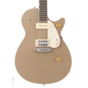 gretsch g2215-p90 streamliner junior jet club electric guitar - sahara metallic with laurel fingerboard