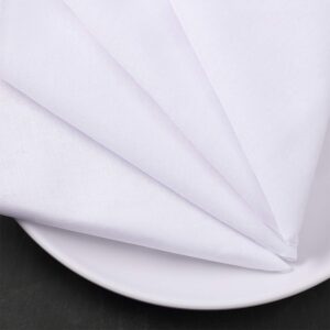 Boao 30 Pack Women White Soft Handkerchief Ladies Hankies DIY Wedding Hankies