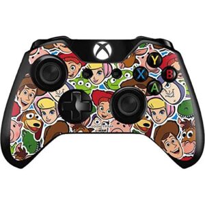 skinit decal gaming skin compatible with xbox one controller - officially licensed disney toy story collages portrait design