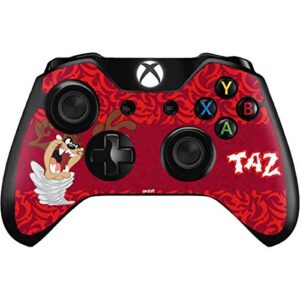 skinit decal gaming skin compatible with xbox one controller - officially licensed warner bros tasmanian devil swirl design