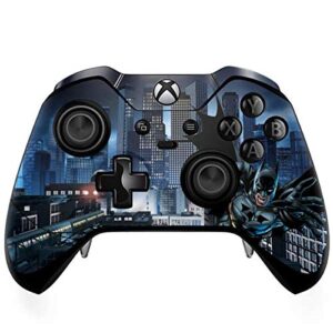 skinit decal gaming skin compatible with xbox one elite controller - officially licensed warner bros batman jumps from building design