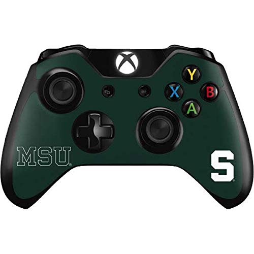 Skinit Decal Gaming Skin Compatible with Xbox One Controller - Officially Licensed College Michigan State University MSU Letters Design